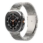 For Samsung Galaxy Watch Ultra 47mm Safety Buckle Pure Titanium Watch Band(Titanium Color)