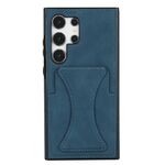 Per Samsung Galaxy S24 Ultra 5G Custodia protettiva antiurto ultrasottile con supporto (blu)