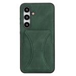 Per Samsung Galaxy S24 FE 5G Custodia protettiva antiurto ultrasottile con supporto (verde)