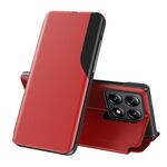 Per Xiaomi 14T Pro Attraction Flip Holder Custodia in pelle per telefono (rosso)