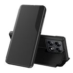 Per Xiaomi 14T Attraction Flip Holder Custodia in pelle per telefono (nero)