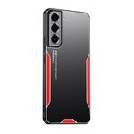 Per Samsung Galaxy S22 5G Blade Series TPU Hybrid Metal Phone Case (Rosso)