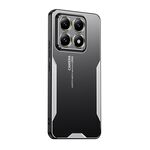 Per Xiaomi 14T Pro Blade Series TPU Hybrid Metal Phone Case (Argento)