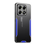 Per Xiaomi 14T Pro Blade Series TPU Hybrid Metal Phone Case (Blu)