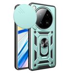 Per Infinix Zero 40 5G Custodia per fotocamera scorrevole TPU+PC (verde)