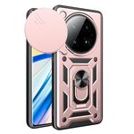 Per Infinix Zero 40 5G Custodia per fotocamera scorrevole TPU+PC (oro rosa)