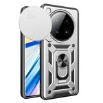 Per Infinix Zero 40 5G Custodia per fotocamera scorrevole TPU+PC (argento)