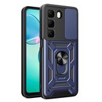 Per Infinix Hot 50 4G Custodia per fotocamera scorrevole TPU+PC (blu)