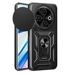 Per Tecno Spark 30C 4G Custodia per fotocamera scorrevole in TPU+PC (nero)
