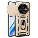 Per Tecno Spark 30C 4G Custodia per fotocamera scorrevole in TPU+PC (oro)