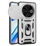 Per Tecno Spark 30C 4G Custodia per fotocamera scorrevole in TPU+PC (argento)