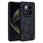 Per Redmi Note 14 Pro+ 5G AZNS Custodia per telefono con effetto pelle in rilievo 3D (nero)