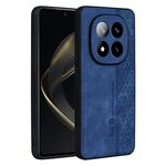 Per Redmi Note 14 Pro+ 5G AZNS Custodia per telefono con effetto pelle in rilievo 3D (blu zaffiro)