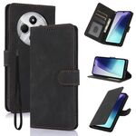 Per Redmi 14C 4G Custodia per telefono in pelle di vitello con texture Fantasy Skin-feel (nero)