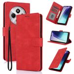 Per Redmi 14C 4G Custodia per telefono in pelle di vitello con texture Fantasy Skin-feel (rosso)