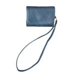 Per AirPods 4 Custodia antiurto in PU con texture in pelle di mucca (blu)