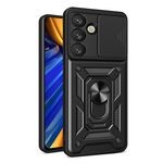 Per Samsung Galaxy S25 5G Custodia per fotocamera scorrevole in TPU+PC (nero)
