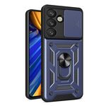 Per Samsung Galaxy S25 5G Custodia per fotocamera scorrevole TPU+PC (blu)