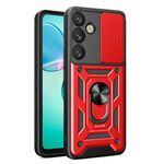 Per Samsung Galaxy S25+ 5G Custodia per fotocamera scorrevole in TPU+PC (rosso)