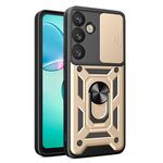 Per Samsung Galaxy S25+ 5G Custodia per fotocamera scorrevole in TPU+PC (oro)