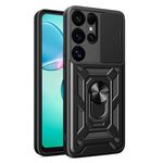 Per Samsung Galaxy S25 Ultra 5G Custodia per fotocamera scorrevole in TPU+PC (nero)