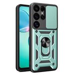 Per Samsung Galaxy S25 Ultra 5G Custodia per fotocamera scorrevole in TPU+PC (verde)