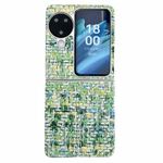 For OPPO Find N3 Flip Illusory Color Weaving Texture Phone Case(Green)