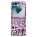 For Samsung Galaxy Z Flip6 Illusory Color Weaving Texture Phone Case(Purple)