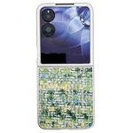 Per Xiaomi Mix Flip Custodia per telefono con trama intrecciata a colori illusori (verde)