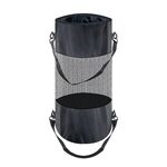Borsa pieghevole portaoggetti antivento con coulisse per campeggio all'aperto (24x46 cm)