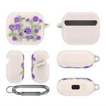 Per Samsung Galaxy Buds 3 / 3 Pro L11 Epoxy Violet Bluetooth Auricolare Custodia protettiva in silicone (beige)