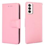 For OPPO Reno12 5G Global Crystal Texture Leather Phone Case(Pink)