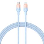 Cavo di ricarica rapida Baseus Discolor Series 20W USB-C/Type-C a 8 pin, lunghezza cavo: 1 m (blu)