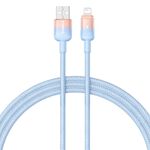 Cavo di ricarica rapida Baseus Discolor Series 2.4A USB a 8 pin, lunghezza cavo: 1 m (blu)
