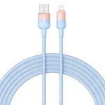 Cavo di ricarica rapida Baseus Discolor Series 2.4A USB a 8 pin, lunghezza cavo: 2 m (blu)