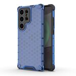 For Samsung Galaxy S25 Ultra 5G Honeycomb Shockproof Phone Case(Blue)