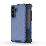 For Samsung Galaxy S25+ 5G Honeycomb Shockproof Phone Case(Blue)
