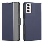 Per OPPO Reno12 5G Global Twill Texture Custodia in pelle con pulsanti laterali (blu)