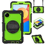 For Xiaomi Redmi Pad SE 8.7 2024 Turntable Holder Silicone Hybrid PC Tablet Case(Black+Yellow Green)