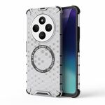 Per Redmi 14C 4G Global Honeycomb Anello Magnetico Antiurto Custodia per Telefono (Bianco)