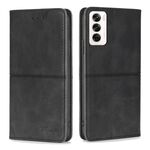 Per OPPO Reno12 5G Custodia per telefono magnetica in pelle con texture mucca globale (nera)