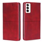 Per OPPO Reno12 5G Custodia per telefono magnetica in pelle con texture mucca globale (rosso)