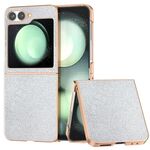 Per Samsung Galaxy Z Flip6 Custodia per telefono con rivestimento nano e texture a diamante (argento)