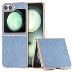 Per Samsung Galaxy Z Flip6 Custodia per telefono con rivestimento nano e texture a diamante (blu)
