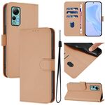 Per Ulefone Note 14 Custodia in pelle tinta unita con cordino (nudo)