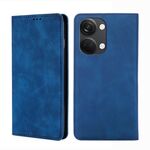 Per OnePlus Ace 2V 5G Custodia per telefono in pelle con vibrazione orizzontale magnetica Skin Feel (blu)