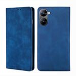 Per Realme V30 5G / V30t Skin Feel Custodia per telefono in pelle con vibrazione orizzontale magnetica (blu)