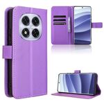Per Redmi Note 14 Pro+ 5G Custodia in pelle con texture a diamante (viola)