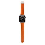 Per Honor Watch 5 Cinturino in pelle con fibbia pieghevole magnetica con trama Litchi (arancione)