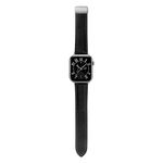 Per Honor Watch 5 Cinturino in pelle con fibbia pieghevole magnetica con trama Litchi (nero)